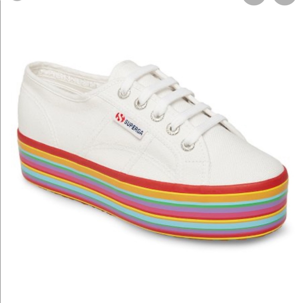 Superga Rainbow Platform shoes 37 1/2